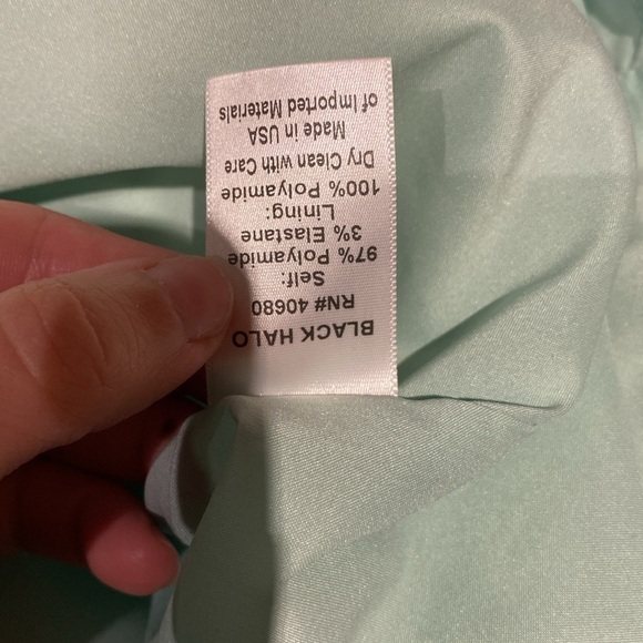 Black Halo / Pabla Sheath Dress Ruffled Floral Print tropical mini 2 - Picture 3 of 8